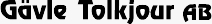 Tolkjour.se's logo.